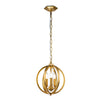 Lampadario Classico Corinne Acciaio Ottone Brunito 3 Luci E14 D28,6Cm
