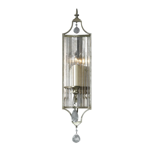 Applique Contemporanea Gianna Cristallo Argento Dorato Vetro Oro 1 Luce E14