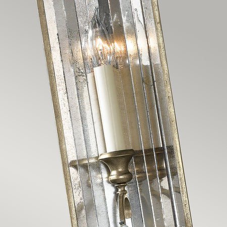 Applique Contemporanea Gianna Cristallo Argento Dorato Vetro Oro 1 Luce E14