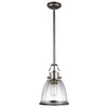 Sospensione Contemporanea Hobson Acciaio Nichel Satinato 1 Luce E27