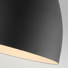 Applique Contemporanea Joan Acciaio Nero Mezzanotte Ottone Brunito 1 Luce E27