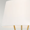 Piantana Contemporanea Penny Acciaio Ottone Brunito Tessuto 1 Luce E27