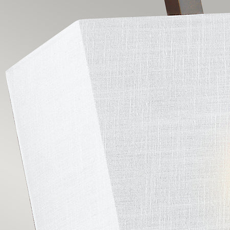 Applique Contemporanea Teva Acciaio Bronzo Antico 1 Luce E27