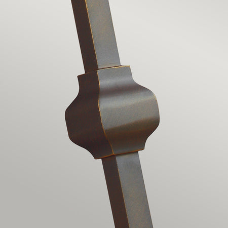 Applique Contemporanea Teva Acciaio Bronzo Antico 1 Luce E27