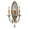 Applique Classica Valentina Acciaio Bronzo Ossidato Vetro 3 Luci E14