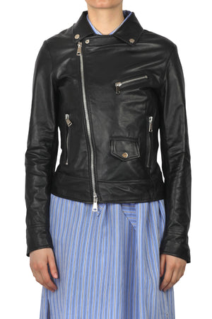 3JOLIE 3jolie - Giubbotto in pelle - 451426 - Nero da donna