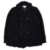 COMME DES GARCONS SHIRT Men's Double Breasted Coat in Blue Navy da uomo