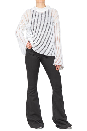 SOLOTRE Solotre - Maglia - 450768 - Bianco da donna