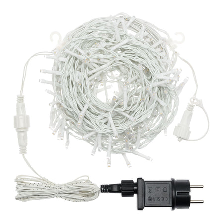 Cascata luci con led per esterno decorazione natalizie 320 cm