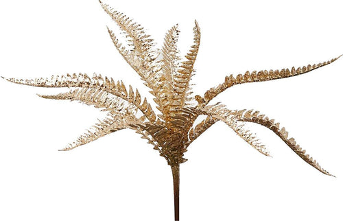 Felce con glitter metallizata Oro decorazione natalizia ramo decorativo per arredamento h 38 cm Casa e cucina/Decorazioni per interni/Addobbi e decorazioni per ricorrenze/Decorazioni natalizie/Ghirlande e corone MagiediNatale.it - Altamura, Commerciovirtuoso.it