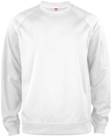 Felpa Active Girocollo Bianco Felpa Tecnica Sportiva