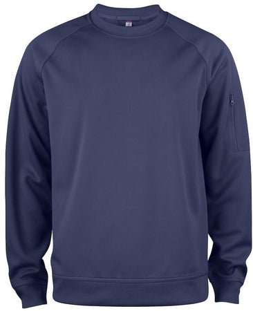 Felpa Active Girocollo Blu Felpa Tecnica Sportiva