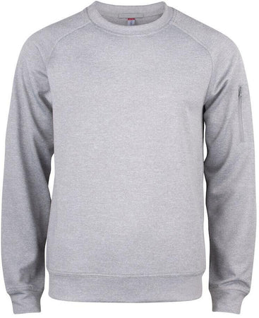 Felpa Active Girocollo Grigio Melange Felpa Tecnica Sportiva