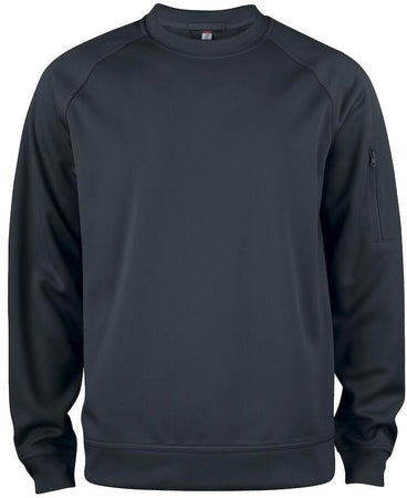 Felpa Active Girocollo Nero Felpa Tecnica Sportiva Taglie Forti