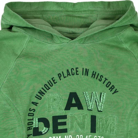 Felpa Bambino Verde Cotone Stampata Zip con Cappuccio Felpa Leggera Verde Con Polsini ed Elastico in Vita 100% Cotone felpa bambino Piccole Canaglie - Tropea, Commerciovirtuoso.it