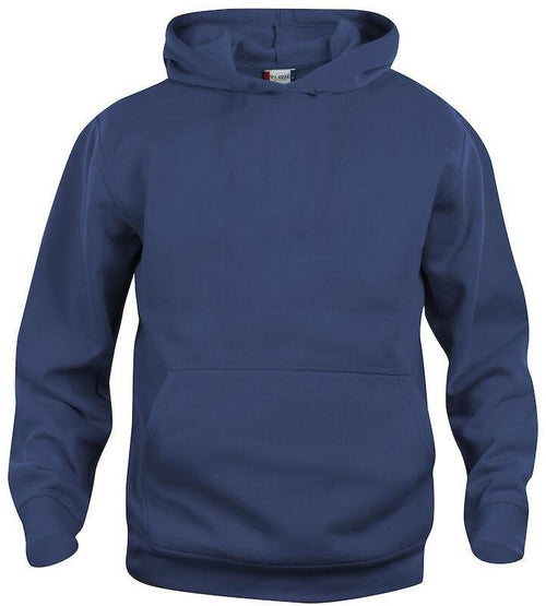 Felpa Basic Blu con Cappuccio Tascone a Marsupio Bambino