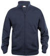 Felpa Basic Cardigan Blu Giacca in Felpa con Zip Intera e Tasche Uomo