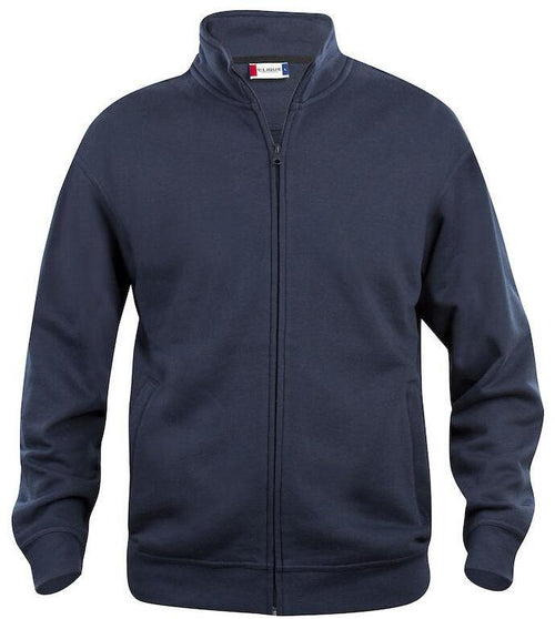 Felpa Basic Cardigan Blu Giacca in Felpa con Zip Intera e Tasche Uomo
