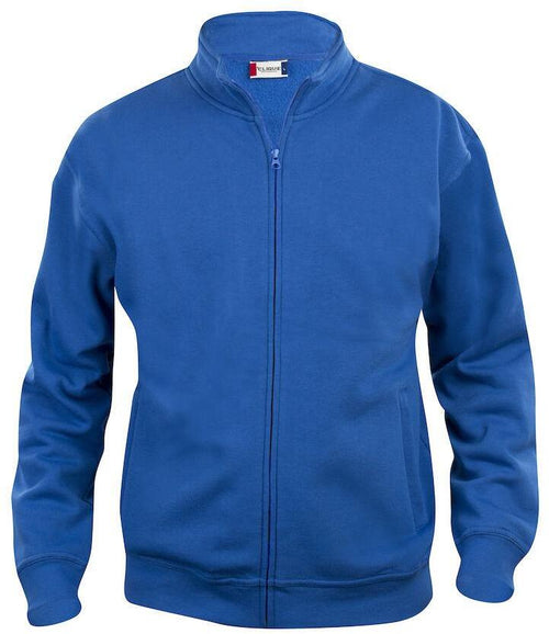 Felpa Basic Cardigan Royal Azzurro Giacca in Felpa con Zip Intera e Tasche Uomo Taglie Forti