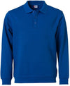 Felpa Basic Polo Royal Azzurro Felpa con Colletto