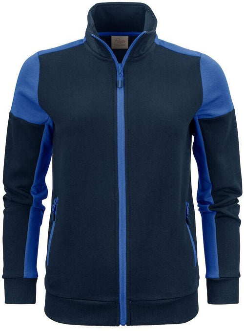 Felpa Bicolore Prime Grigio Nero Felpa Donna da Lavoro con Cerniera Misto Cotone Organico Poliestere Riciclato Ecosostenibile