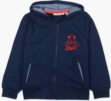 Felpa Bimbo 100% Cotone Blu con Cappuccio Felpa sportiva estiva Bambino Blue e Rossa Full Zip Casual Tinta Unita felpa bambino/ragazzo Piccole Canaglie - Tropea, Commerciovirtuoso.it