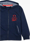 Felpa Bimbo 100% Cotone Blu con Cappuccio Felpa sportiva estiva Bambino Blue e Rossa Full Zip Casual Tinta Unita felpa bambino/ragazzo Piccole Canaglie - Tropea, Commerciovirtuoso.it