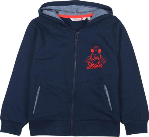 Felpa Bimbo 100% Cotone Blu con Cappuccio Felpa sportiva estiva Bambino Blue e Rossa Full Zip Casual Tinta Unita felpa bambino/ragazzo Piccole Canaglie - Tropea, Commerciovirtuoso.it