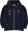 Felpa Bimbo Blu con Cappuccio Full Zip Felpa 100% Cotone Blu Scura Bambino con Tasca Frontale felpa bambino Piccole Canaglie - Tropea, Commerciovirtuoso.it