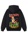 felpa boxy fit con cappuccio 100% cotone Broken Hearts Horda Brand Streetwear