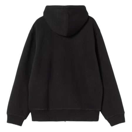 CARHARTT WIP felpa carhartt wip active sweat jacket - black stone washed da uomo