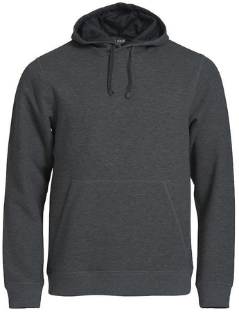 Felpa Classic Cappuccio Antracite Melange Felpa Pesante con Tascone Uomo Taglie Forti