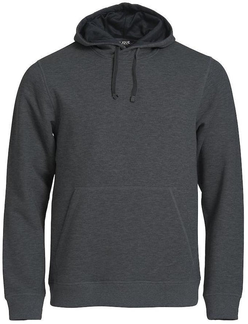 Felpa Classic Cappuccio Antracite Melange Felpa Pesante con Tascone Uomo Taglie Forti