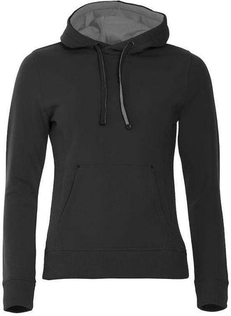 Felpa Classic Cappuccio Nero Felpa Pesante con Tascone Donna