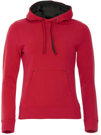 Felpa Classic Cappuccio Rosso Felpa Pesante con Tascone Donna