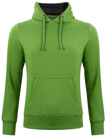 Felpa Classic Cappuccio Verde Melange Felpa Pesante con Tascone Donna