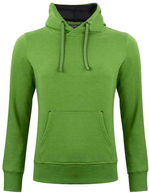 Felpa Classic Cappuccio Verde Melange Felpa Pesante con Tascone Donna