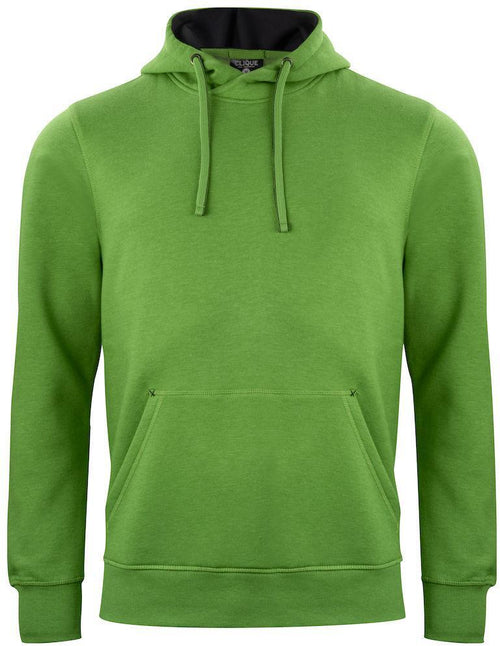 Felpa Classic Cappuccio Verde Melange Felpa Pesante con Tascone Uomo Taglie Forti