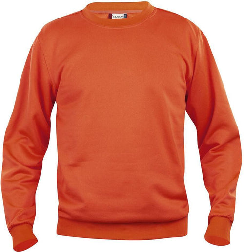 Felpa Clique Basic Arancio Girocollo