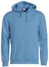 Felpa Clique Basic Azzurro con Cappuccio Tascone a Marsupio