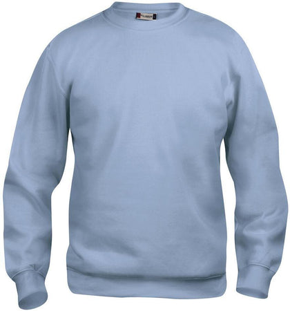 Felpa Clique Basic Azzurro Girocollo