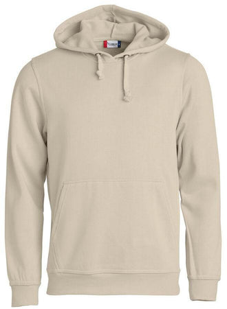 Felpa Clique Basic Beige con Cappuccio Tascone a Marsupio Taglie Forti