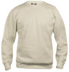Felpa Clique Basic Beige Girocollo Taglie Forti