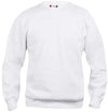 Felpa Clique Basic Bianca Girocollo