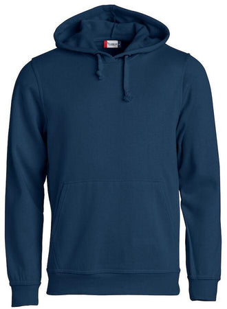 Felpa Clique Basic Blu con Cappuccio Tascone a Marsupio Taglie Forti