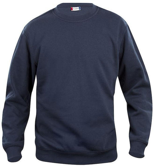 Felpa Clique Basic Blu Navy Girocollo Taglie Forti