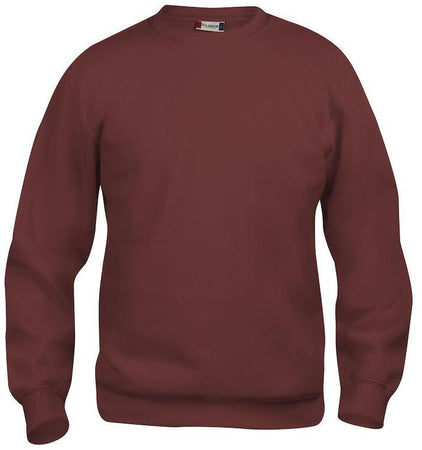 Felpa Clique Basic Bordeaux Girocollo Taglie Forti