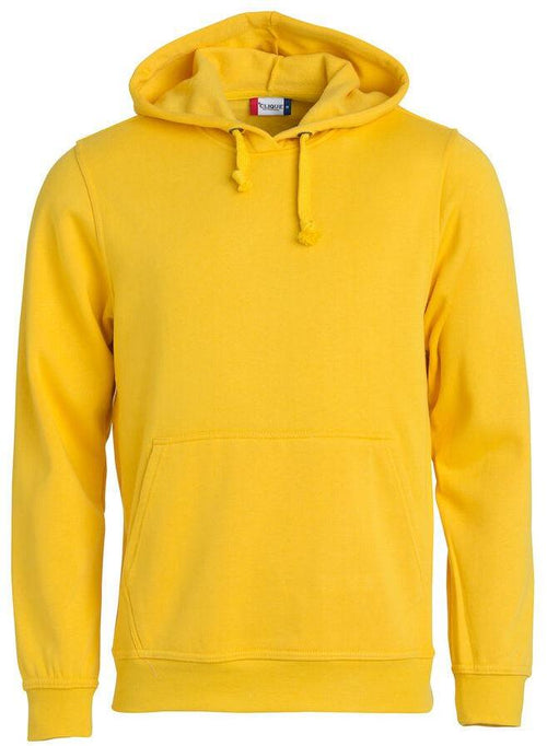 Felpa Clique Basic Giallo con Cappuccio Tascone a Marsupio
