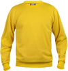 Felpa Clique Basic Giallo Girocollo