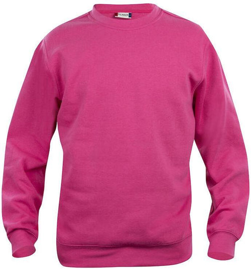 Felpa Clique Basic Lampone Girocollo